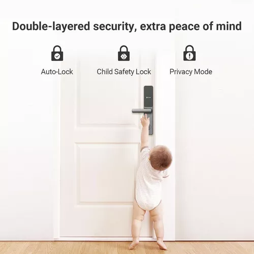 cumpără Lacat inteligent EZVIZ CS-DL05-R201-WBCP-GR Smart Fingerprint Lock în Chișinău 