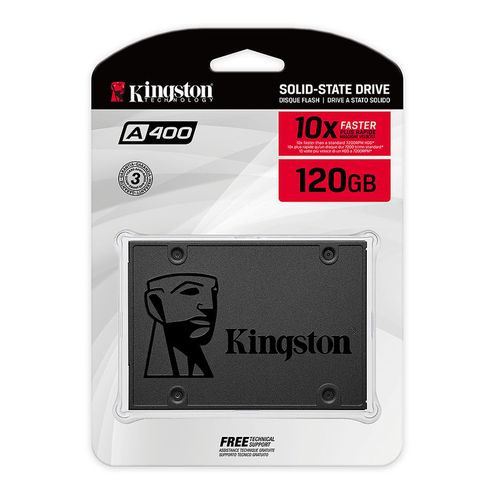 купить 120GB SSD 2.5" Kingston SSDNow A400 SA400S37/120GBK, 7mm, Read 500MB/s, Write 320MB/s, SATA III 6.0 Gbps (solid state drive intern SSD/внутрений высокоскоростной накопитель SSD) в Кишинёве 