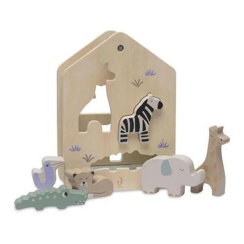 cumpără Sortator Jollein 104-001-67090 Shape Sorter Jungle Jambo (din lemn) în Chișinău 
