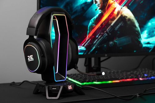 cumpără Căști pentru gaming 2E 2E-HG350BK-7.1 HG350 RGB USB 7.1 Black în Chișinău 