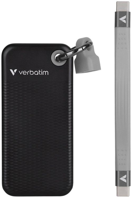 купить Накопители SSD внешние Verbatim M.2 External SSD 256GB Verbatim Pocket USB 3.2 Gen 2, Black/Grey (VER_32415) в Кишинёве 