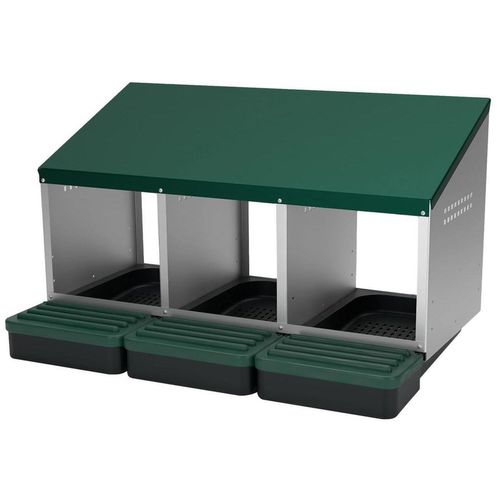 купить Гнездо для кур Des Champs Cuibar pentru găini cu colector de ouă MG03 (3 sectiuni) в Кишинёве 