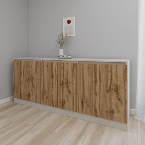 cumpără Comodă Smartex (16487) Т8 180cm Kashemir+Stejar Inchis în Chișinău 