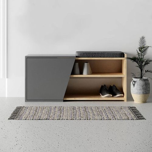 cumpără Raft pentru încălțăminte Hanah Home Fiona Oak Anthracite în Chișinău 