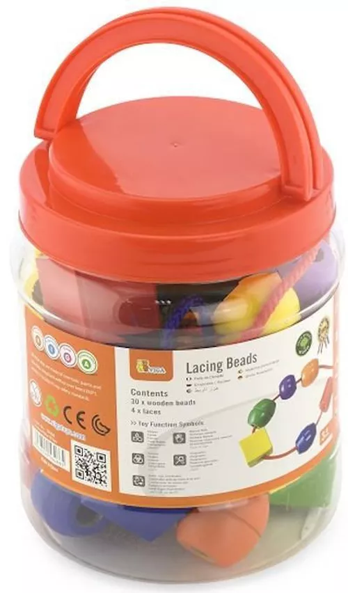cumpără Set de creație Viga 58466 Set de joc cu șiret Mărgele și figuri geometrice în Chișinău 