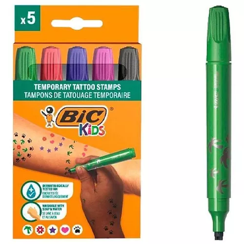 купить Набор для творчества BIC 56888 Tatuaje temporare, 5 stampile Bl/5 в Кишинёве 