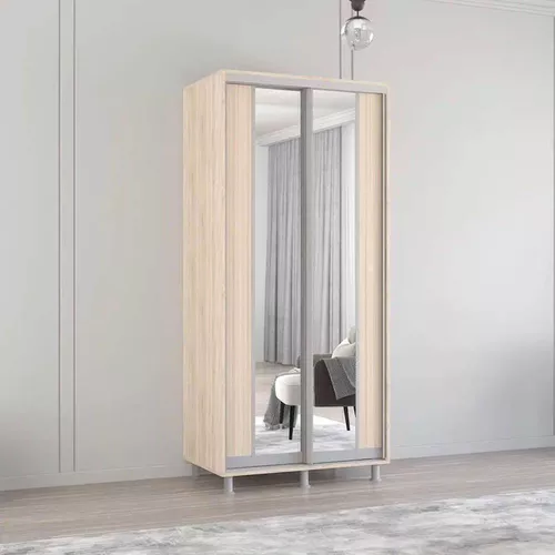 cumpără Dulap Mobildor-Lux Aron cu uși glisante cu oglindă vertical (120x60x220H cm) Sonoma în Chișinău 