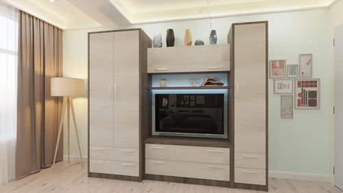 купить Шкаф Bafimob Standard Стенка Юность(2) (ТВ-1,2м) L-2,45m в Кишинёве 