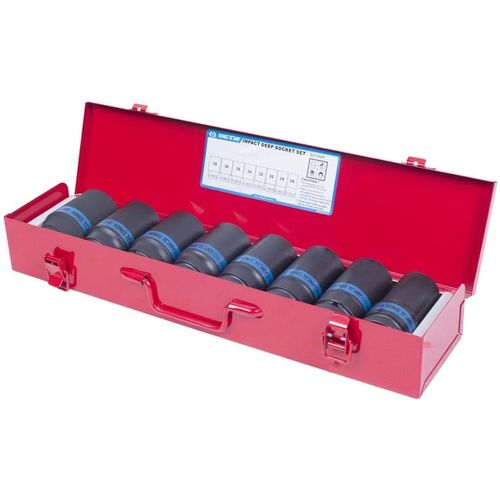 cumpără Set de tubulare, bite, duze King Tony Set de chei tubulare de impact 6410MP de 3/4", adânci, cu 6 vârfuri, 26-38 mm, 8 buc. în Chișinău 