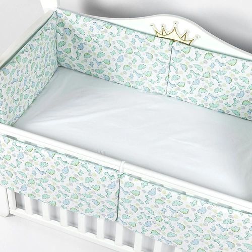 купить Бортик для кроватки PernaMea Baby Dinno Turcoaz 120x60cm (PM.101755/7) в Кишинёве 