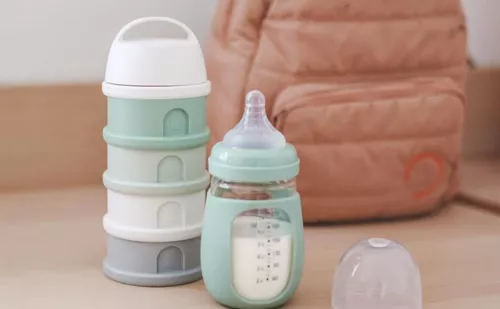 cumpără Container alimentare Beaba B911711 Recipient lapte praf 4 compartimente Sage Green în Chișinău 