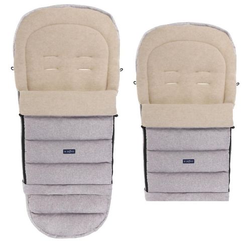 cumpără Accesorii pentru cărucior Zaffiro Husa c-cior iarna iGrow 2.0 Beige Wool Premium + Melange Light Grey în Chișinău 