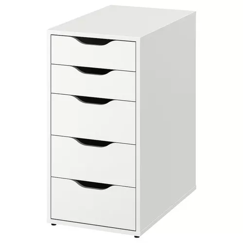 купить Офисный стол Ikea Lagkapten/Alex 140x60 Bleached Oak/White в Кишинёве 