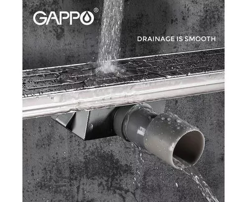 купить Душевой трап Gappo G 87007-36 INOX NEGRU 70x700 в Кишинёве 