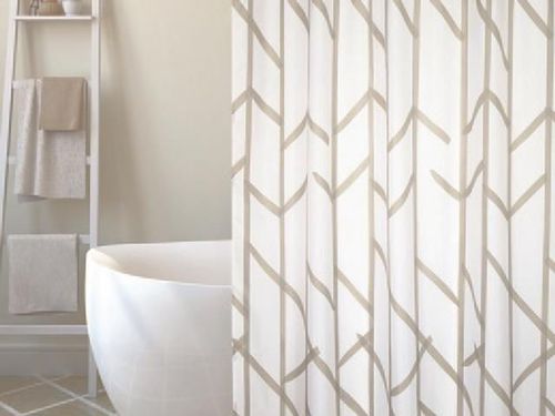 купить Занавеска для ванной MSV 40861 180x200cm Tree серая в Кишинёве 