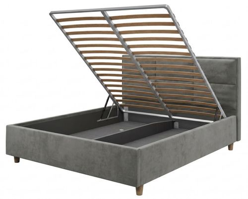 купить Кровать Relaxe Home 025410 Toscana (160x200), London 16, Dark Grey в Кишинёве 