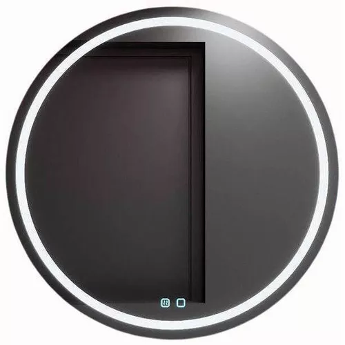 купить Зеркало для ванной Bayro Elipso круглое 900x900 LED touch c подогревом в Кишинёве 