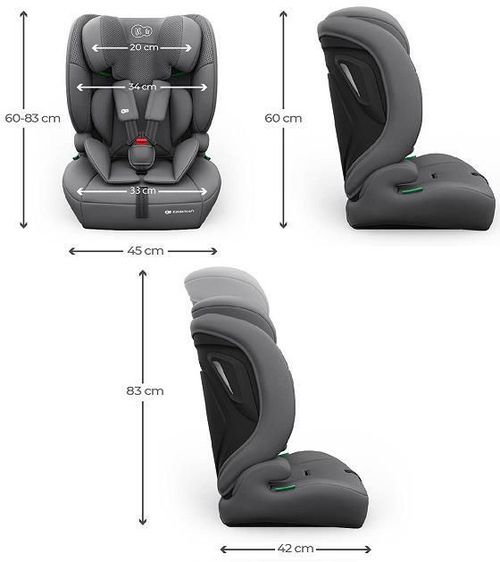 cumpără Scaun auto KinderKraft Comfort UP 2 Plus i-Size grey KCCOUP02GRYPL00 în Chișinău 