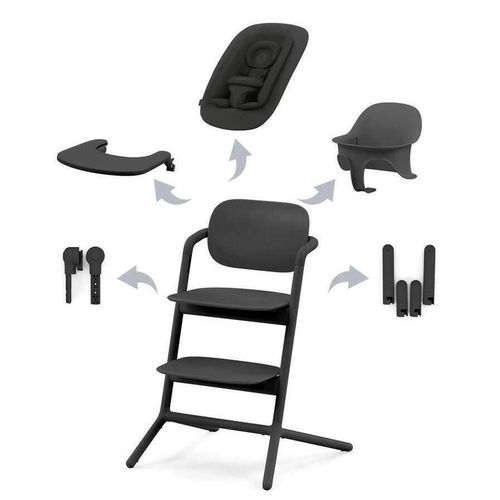 купить Стульчик для кормления Cybex 521003207 Lemo Stunning Black 4in1 в Кишинёве 