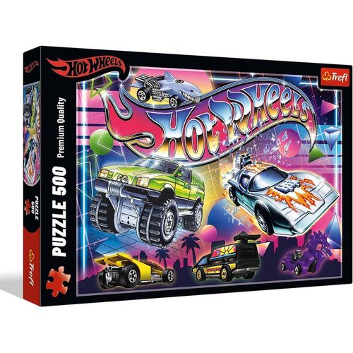купить Головоломка Trefl 37538 Puzzles 500 Hot Wheels: 80s Vibe в Кишинёве 