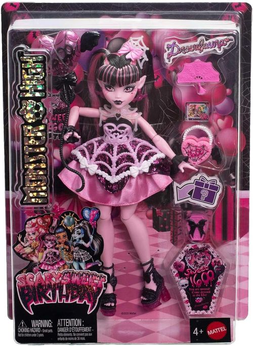 купить Кукла Mattel Jbg74 Scary Sweet Birthday Draculaura в Кишинёве 