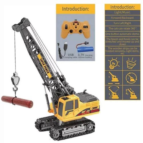 cumpără Jucărie cu telecomandă New World 690-A1 Macara de metal cu t/c, acum, USB, lumina, sunet, 722042 în Chișinău 