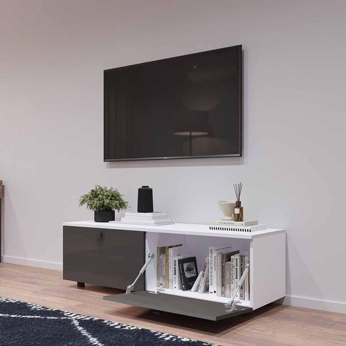 купить Тумба напольная для TV Mobildor-Lux ZEN (140x35x38H cm) PAL 8681, MDF SL-09 в Кишинёве 
