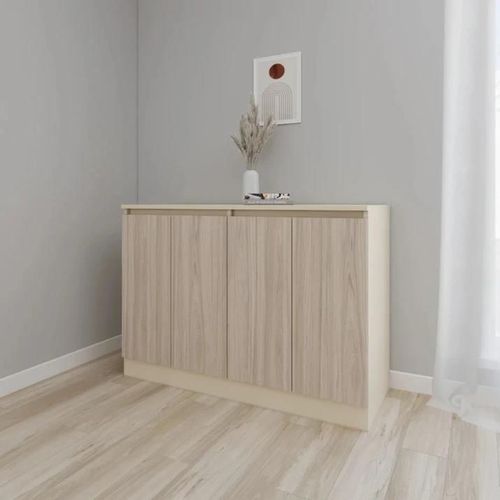 cumpără Comodă Smartex (16451) Т8 120cm Ivory+Stejar Deschis în Chișinău 