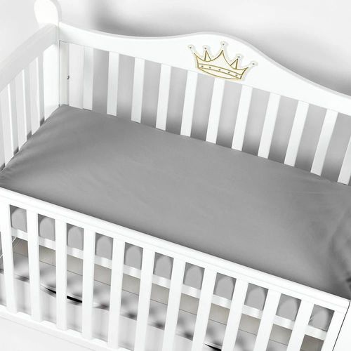 купить Детское постельное белье PernaMea Cearsaf pe elastic 120x60cm Gri (PM.101357/1) в Кишинёве 