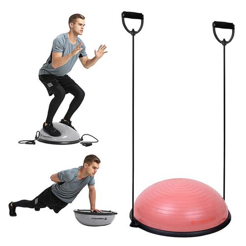 cumpără Echipament pentru echilibru inSPORTline 13494 Bosu balansir 57x25cm Uni IN17897-8 cu maneri PINK în Chișinău 