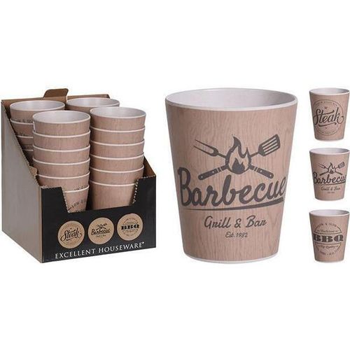 cumpără Pahar Excellent Houseware 47019 Barbecue 10cm, бамбук în Chișinău 