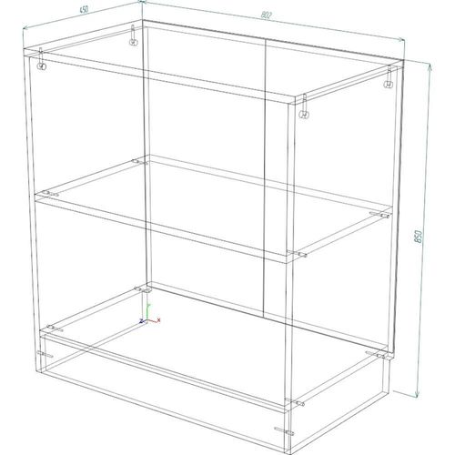 купить Комод Smartex (16376) Т7 80cm Alb в Кишинёве 