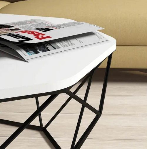 купить Журнальный столик Trendy Даймонд, белый 90x38x90 см в Кишинёве 