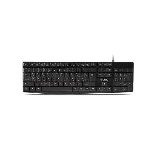 купить Клавиатура SVEN KB-S305, Keyboard, Waterproof design, Traditional layout, Comfortable, USB, Black (tastatura/клавиатура) в Кишинёве 