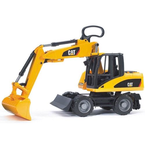 купить Машина Bruder 2445 Колесный экскаватор Caterpillar CAT, 42269 в Кишинёве 
