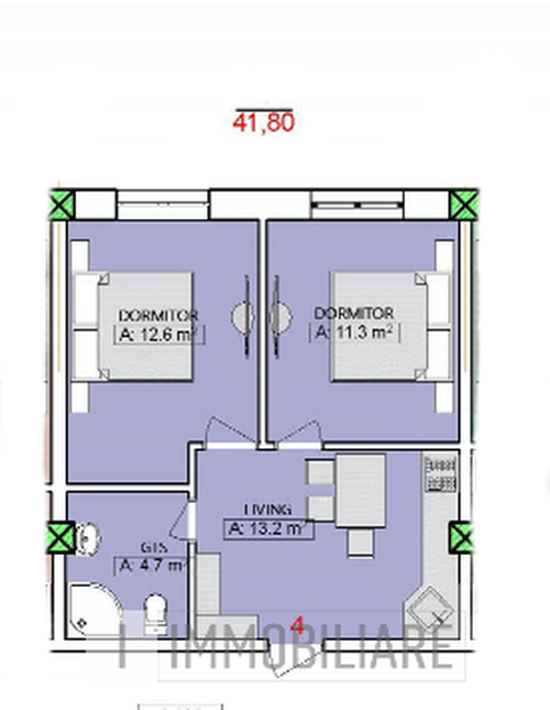 Apartament cu 2 camere+living, sect. Ciocana, str. Nicolae Sulac. 