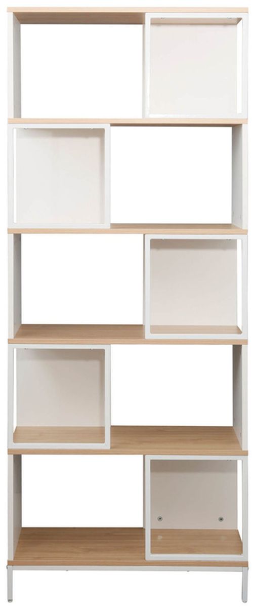 cumpără Raft de birou Deco Loreto 6 nivele 70x30x180H Oak/White în Chișinău 