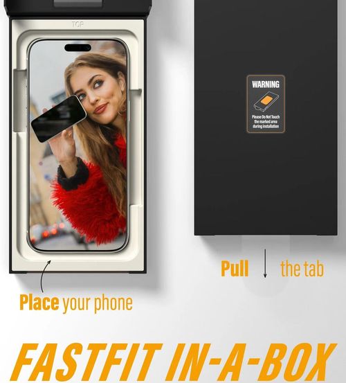 купить Стекло защитное для смартфона PanzerGlass iPhone 17 / iPhone 16 Pro / Ultra-Wide Fit w.Fastfit IN-A-BOX, Privacy (PG_PG66280) в Кишинёве 