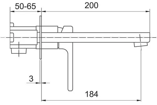 купить Смеситель для умывальника Gappo G1017-19 Grafit (lavoar incorporabil) в Кишинёве 