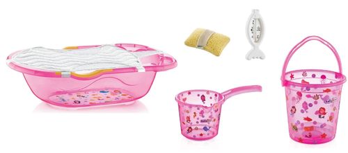 Набор для ванной BabyJem Pink, 6 предметов 