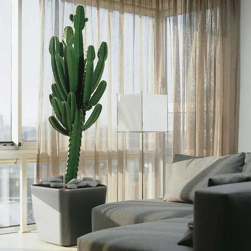 купить Цветочный горшок Lechuza Quadro Premium 50 LS All In One Charcoal в Кишинёве 