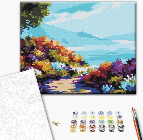 cumpără Tablou pe numere BrushMe RBS1006FC 30x40 сm (fără cutie) Flori la malul mării în Chișinău 