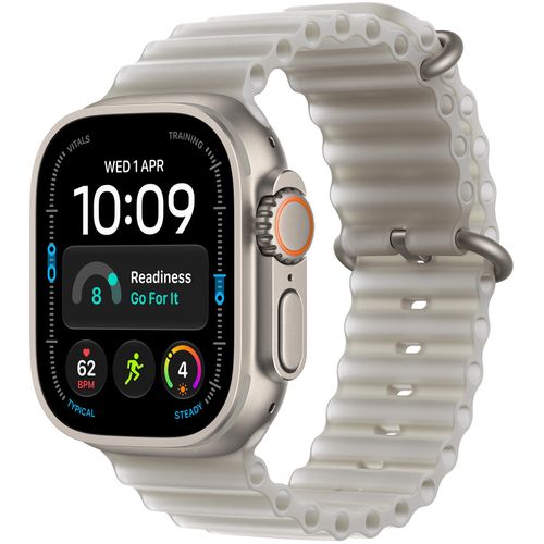 купить Смарт часы Apple Watch Ultra 4 GPS Cellular 49mm Natural Titanium Case with Translucent Grey Ocean Band MJAD4 в Кишинёве 