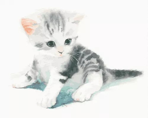 cumpără Tablou pe numere BrushMe GT66034 Pisoi în acuarelă în Chișinău 