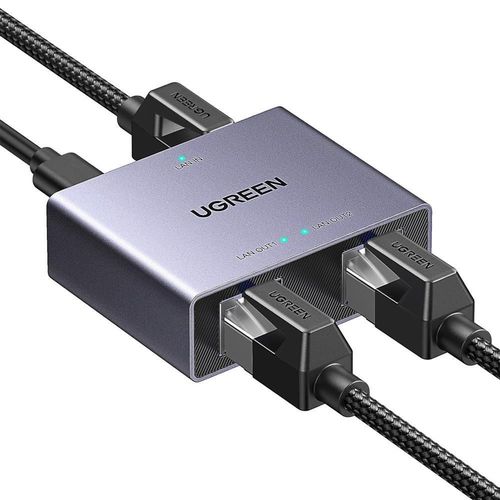 купить Переходник для IT Ugreen 45311 Gigabit Ethernet Splitter 1to2, NW301 в Кишинёве 
