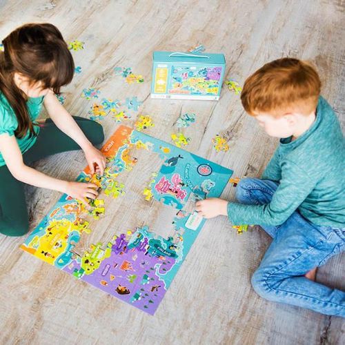 купить Головоломка Dodo 300123 Puzzle Harta Lumei, 100 el. в Кишинёве 