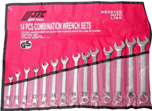 cumpără Cheie fixă JTC JTC-AE2414S ключи комбинированные 8-24мм 14 предметов (Tetoron) în Chișinău 