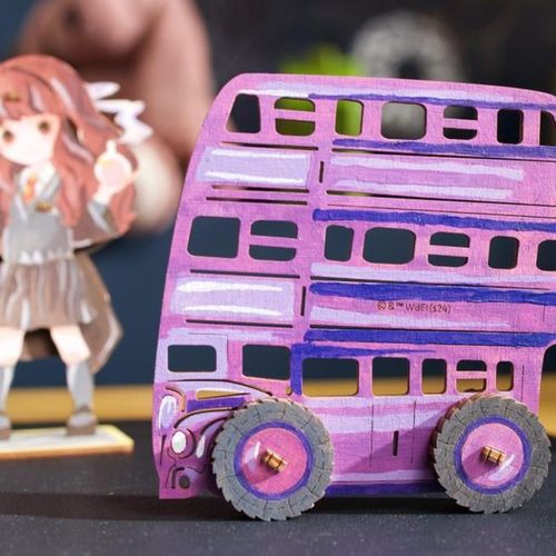 cumpără Puzzle Ugears 60895 3D Puzzle de colorat The Knight Bus în Chișinău 