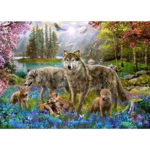 cumpără Puzzle Trefl 10558 Puzzle 1000 Familie de lupi în Chișinău 