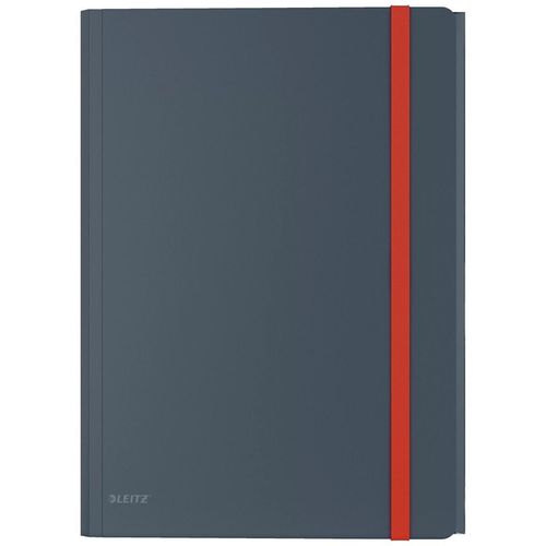купить Папка для документов Leitz 46190089 Mapa din plastic cu elastic Cosy A4, gri в Кишинёве 